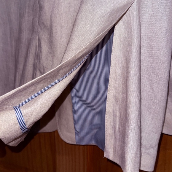 Alan Flusser Men’s Classic Beige Linen Blazer - 46R - GUC - Picture 12 of 16